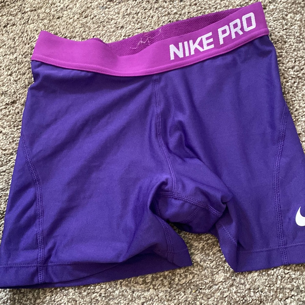 purple nike pros